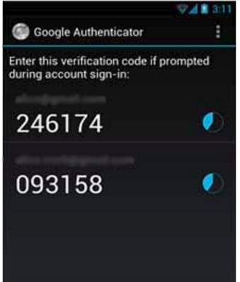 Google Authenticator App